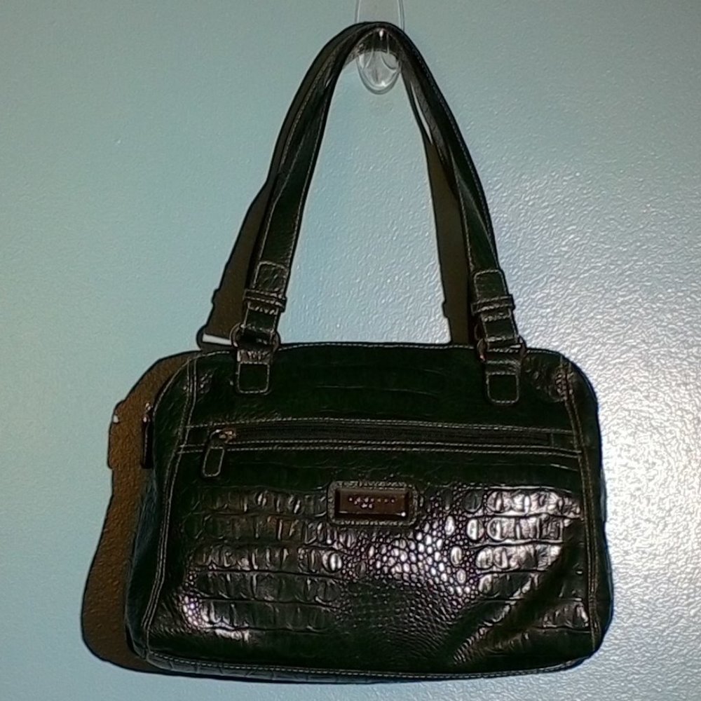 Rosetti dark green shoulder purse
